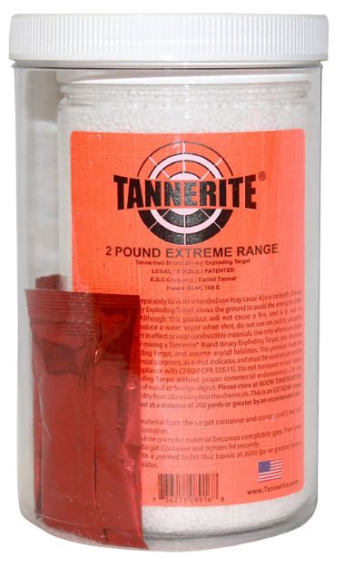 Picture of Tannerite 2ET 2 Pound Target  Impact Enhancement Explosion White Vapor Rifle Firearm 2 lbs 6 Per Case