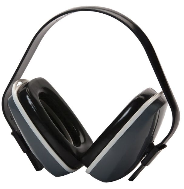 Picture of Pyramex PM2010 Ear Muff  Foam 22 dB Over the Head Gray/Black Adult 1 Pair