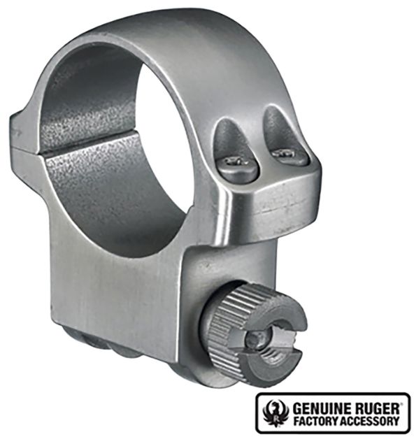 Picture of Ruger 90282 4K Scope Ring  Silver 1" Medium