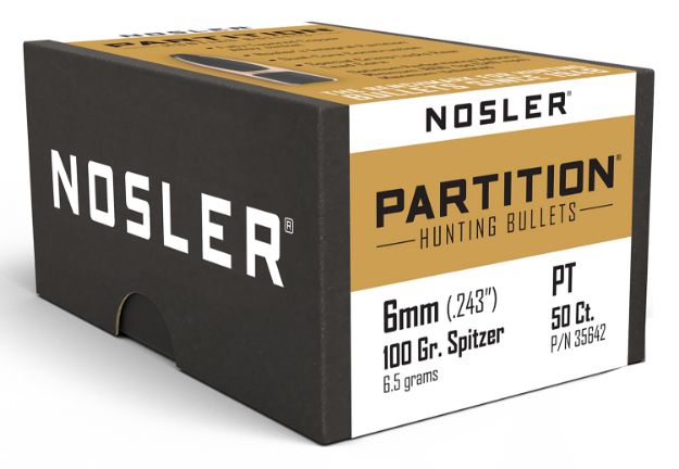 Picture of Nosler 35642 Partition  6mm 100gr Spitzer 50/Box