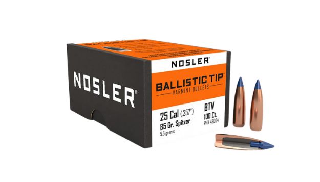 Picture of Nosler 43004 Ballistic Tip  25Cal 85gr Spitzer Point 100/Box