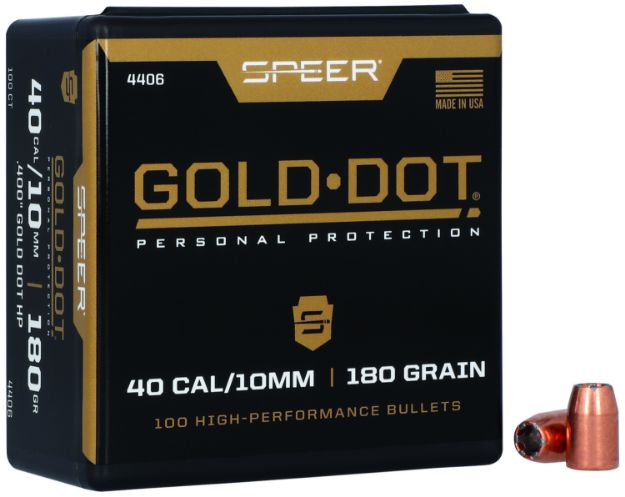 Picture of Speer 4406 Gold Dot Personal Protection 40Cal 180gr Hollow Point 100 Per Box/5 Case