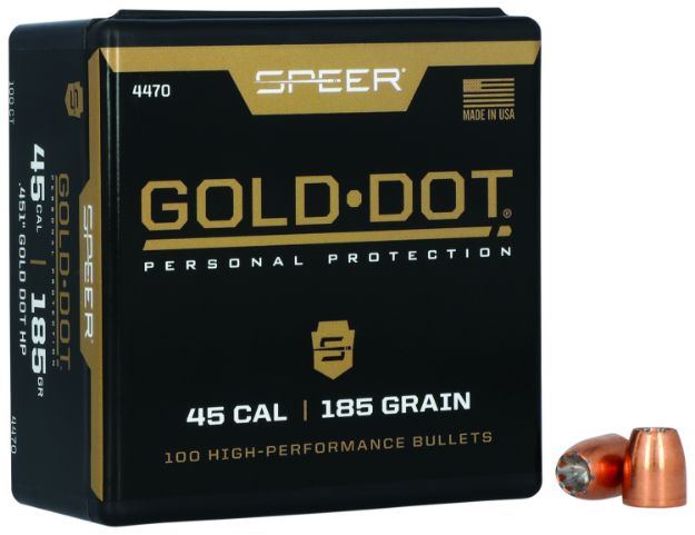 Picture of Speer 4470 Gold Dot Personal Protection 45Cal 185gr Hollow Point 100 Per Box/5 Case