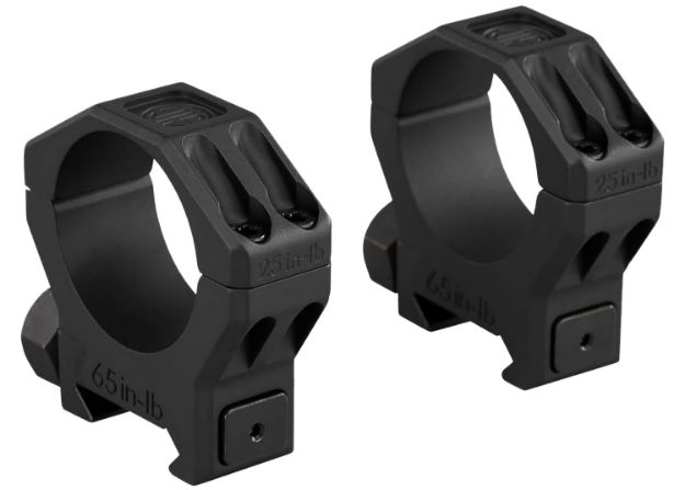 Picture of Sig Sauer Electro-Optics SOA63002 Alpha 6 Scope Ring Set Black Stainless Steel 30mm Tube Medium