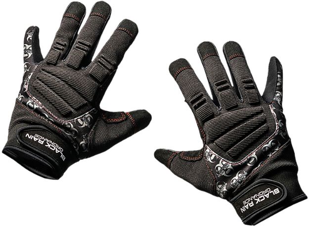 Picture of Black Rain Ordnance TACTGLOVEBLK/GRYL Tactical Gloves  Black/Gray Large Velcro