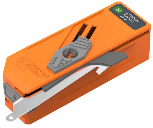 Picture of Outdoor Edge RR30D12C Blade Dispenser  Blaze Orange, 12 Drop Point 3" 420J2 SS Blades