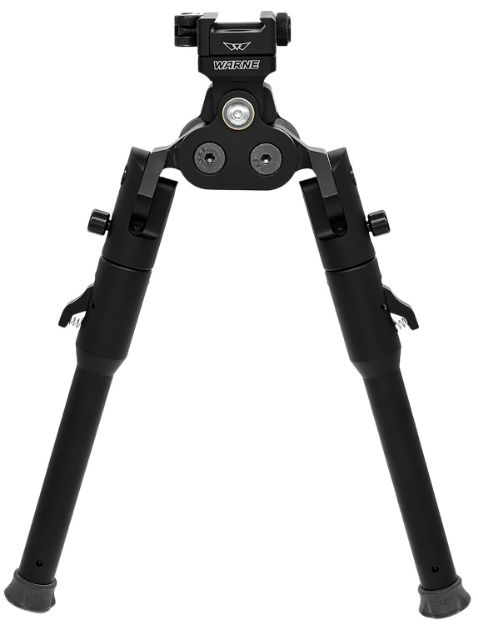 Picture of Warne 7921M Skyline Pro Bipod  Black Anodized QD Picatinny Head with Lite Legs