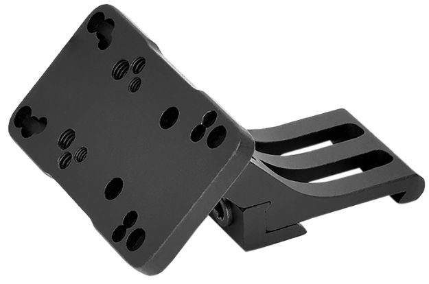 Picture of Warne 6110MR Red-Dot Riser 45 Degree Offset Reflex  Black Anodized Right Hand