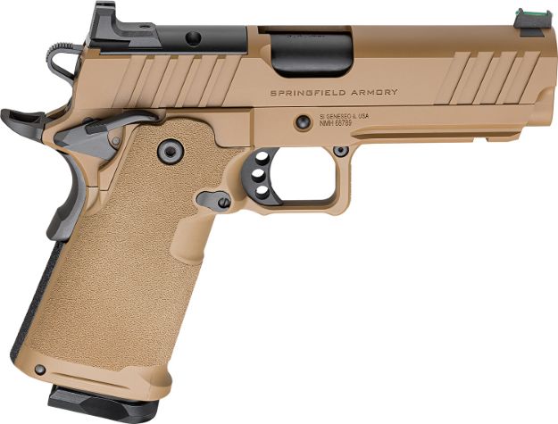 Picture of Springfield Armory PH9117AOSCBLC 1911 DS Prodigy 9mm 10+1 4.25" Coyote Brown Cerakote Optic Ready Carbon Steel Slide Polymer Grip