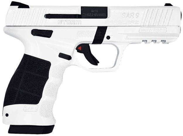 Picture of SAR USA SAR9STORMWT SAR9 Storm 9mm 17+1 4.40" Forged Steel Slide Interchangeable Panels Grip