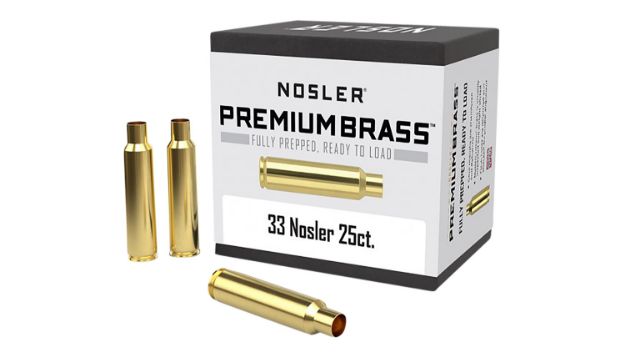 Picture of Nosler 10222 Premium Brass Unprimed Cases 33Nosler Rifle Brass 25/Box