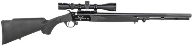 Picture of Traditions R572000840 Buckstalker XT 50 Cal 209 Primer 24" Blued Barrel/Rec Black Synthetic Stock 3-9x40 Scope