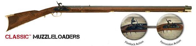 Picture of Traditions R2010 Kentucky Rifle  50 Cal Flintlock 33.50" Color Case/ Hardened Walnut