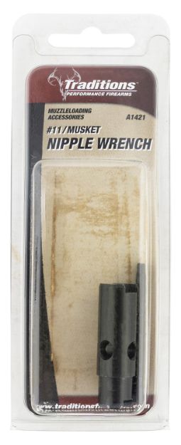 Picture of Traditions A1421 Nipple Wrench  In Line Rifle Universal Steel Black