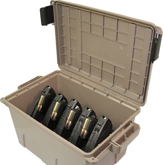 Picture of MTM Case-Gard TMCAK Tactical Mag Can  Dark Earth Plastic, 30rd Capacity, 7.62x39mm