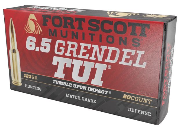 Picture of Fort Scott Munitions 65GR123SCV2 Tumble Upon Impact (TUI) Rifle 6.5Grendel 123gr Solid Copper Spun 20 Per Box/10 Case