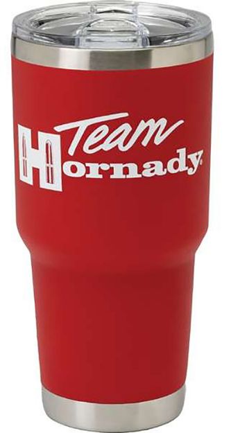 Picture of Hornady 99134 Team Hornady Tumbler Red Stainless Steel 30 oz