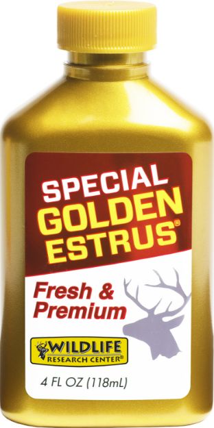 Picture of Wildlife Research 4054 Special Golden Estrus Buck Lure Deer Attractant Doe In Estrus Scent 4 oz Bottle