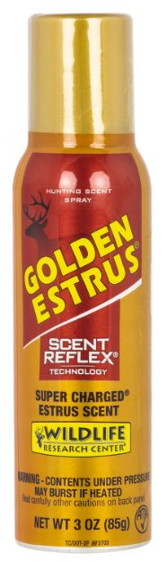 Picture of Wildlife Research 4043 Golden Estrus Scent Reflex Deer Attractant Doe In Estrus Scent 3 oz Aerosol