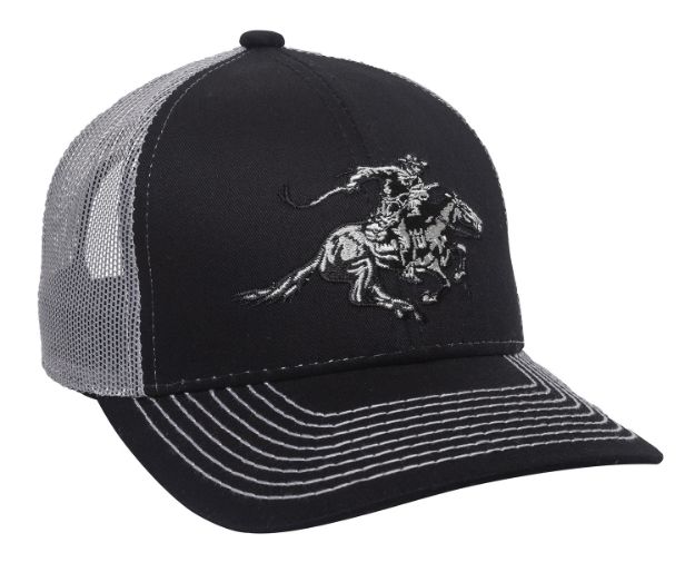 Picture of Outdoor Cap WIN46B Winchester Cap Cotton Twill Black/Light Gray Structured OSFA