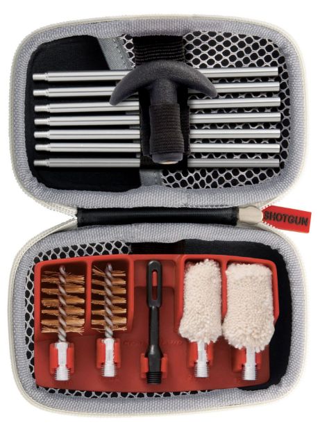 Picture of Real Avid AVGCK310S Gun Boss Cleaning Kit 12 Gauge & 20 Gauge Shotgun/14 Pieces/Black Weather Resistant Nylon Case