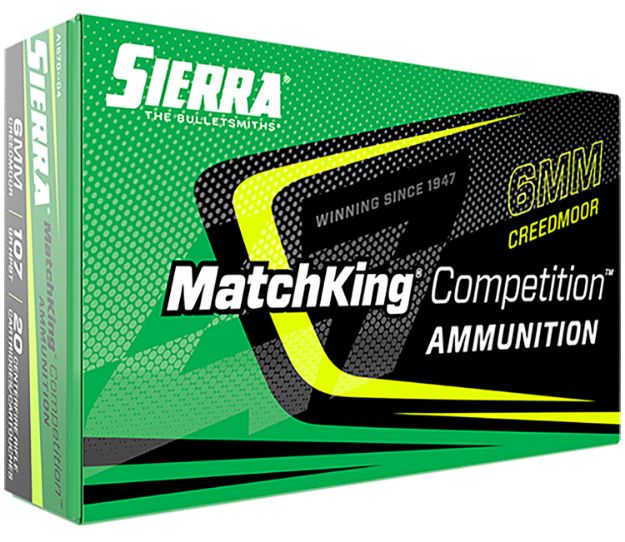 Picture of Sierra A157004 MatchKing Competition 6mmCreedmoor 107gr Sierra MatchKing BTHP 20 Per Box/10 Case