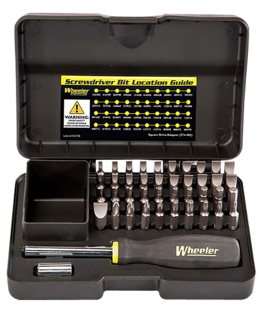 Picture of Wheeler 4001006 Gunsmithing Screwdriver Set Black 43 Pieces