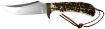 Picture of Uncle Henry old 1100035 Next Gen Staglon  4.25" Skinner Plain Satin Stainless Steel Blade 4.25" Staglon Handle Features Brass Finger Guard Includes Sheath