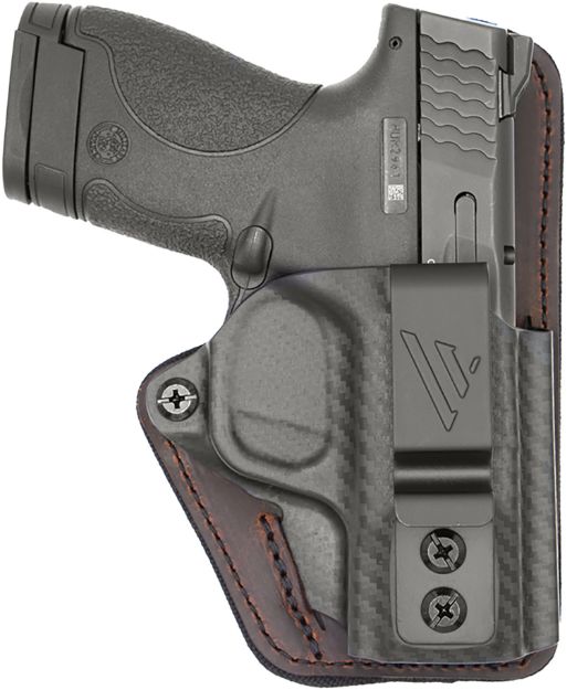 Picture of Versacarry CFC211SHD Comfort Flex Custom IWB Brown Polymer Belt Clip Fits S&W M&P Shield Right Hand