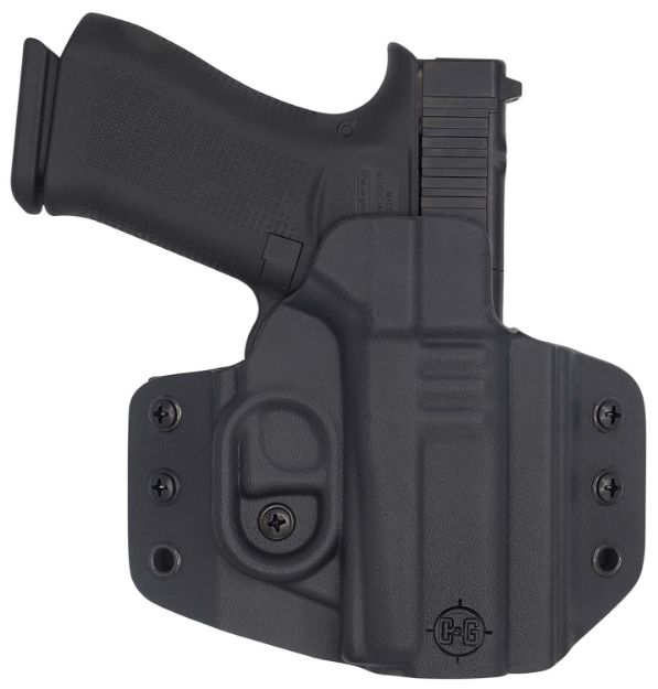 Picture of C&G Holsters 0060100 Covert  OWB Black Kydex Belt Loop Glock 43/43X/MOS