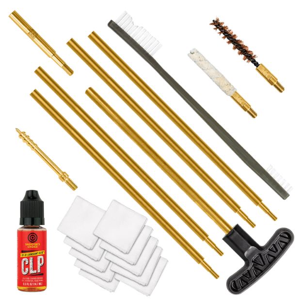 Picture of Otis FGSRS22 .22 Cal Cleaning Kit For Rifle & Pistol .22 Cal/.223 Cal/5.56mm Yellow Plastic Box Case