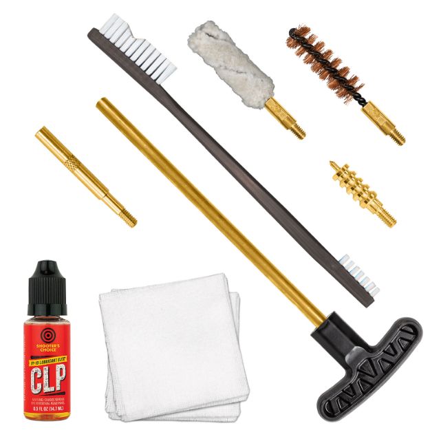 Picture of Otis FGSRS9MM 9mm Cleaning Kit For Pistol 9mm/.375/.38 Cal Yellow Plastic Box Case