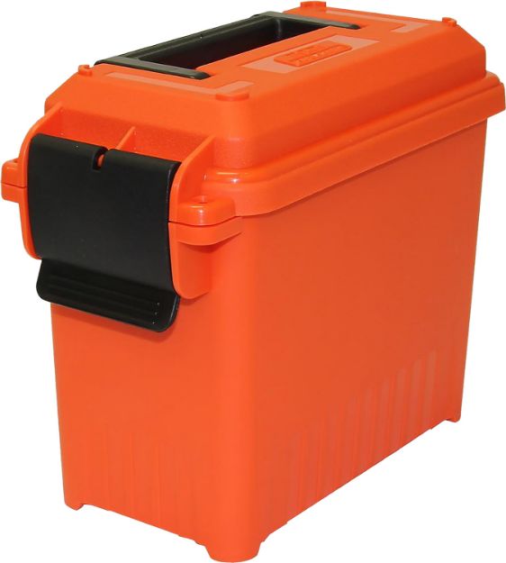 Picture of MTM Case-Gard AC30T35 Ammo Can Tall 30Cal Orange Polypropylene