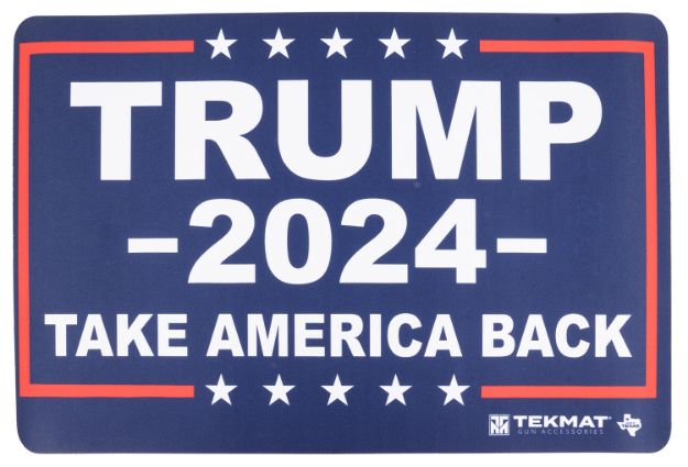 Picture of TekMat TEKR17TRUMP2024 Trump 2024 Take Back America Thermoplastic Fiber Top w/Vulcanized Rubber Back 17" x 11"