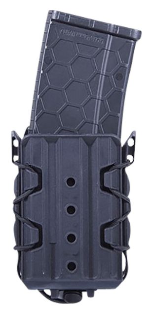 Picture of High Speed Gear 16TA01BK TACO V2 Black Polymer, 2" Belt Clip/MOLLE U-Mount, Compatible w/ Rifle Mags