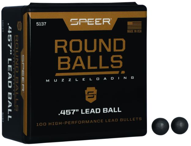 Picture of Speer 5137 Lead Balls  45Cal Lead Ball 143gr 100 Per Box/5 Case