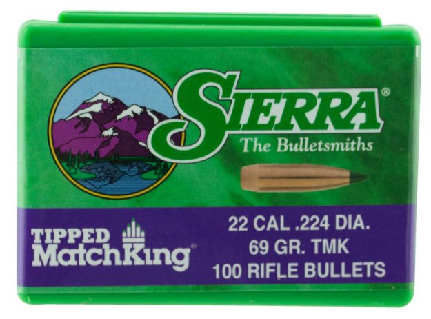 Picture of Sierra 7169 Tipped MatchKing  22Cal 69gr Tipped MatchKing 100/Box