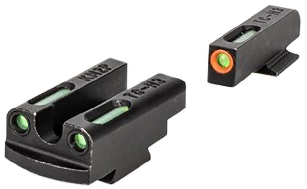 Picture of Kimber Mfg.,inc 4000154 Micro 9 Trulgo TFX Pro Sight Set  Green/Fiber Optic Orange Outline Front Sight-Green/Fiber Optic Black Outline Rear Sight