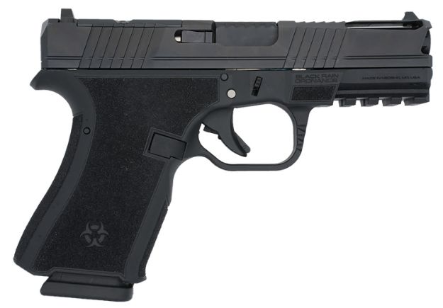 Picture of Black Rain Ordnance FLP9MMBLK   Compact Frame 9mm 15+1 4" Stainless Steel Slide