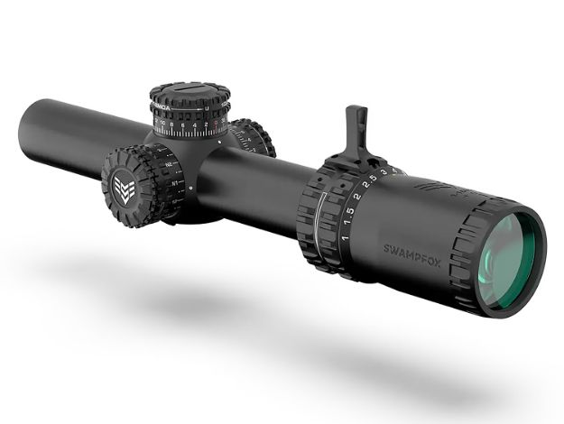 Picture of Swampfox Optics ARH11024B Arrowhead  Black 1-10x 24mm 30mm Tube Guerrilla Dot BDC Reticle