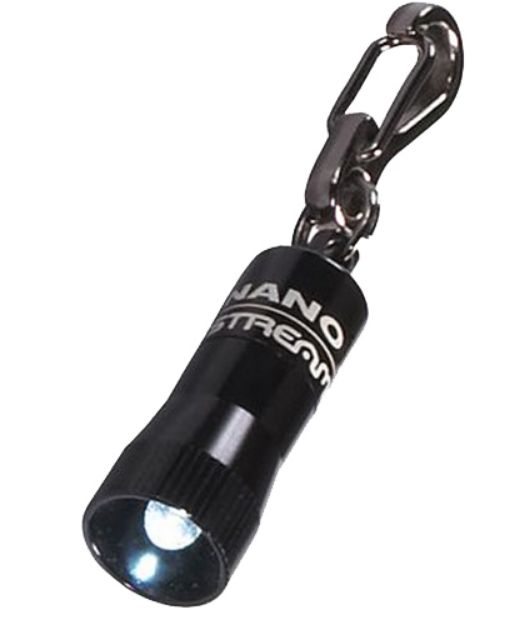 Picture of Streamlight 73001 Nano Light Keychain Light  Black Anodized 10 Lumens White LED