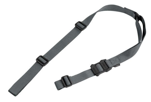 Picture of Magpul MAG513-GRY MS1 Sling 1.25" W x 48"- 60" L Adjustable Two-Point Gray Nylon Webbing for Rifle