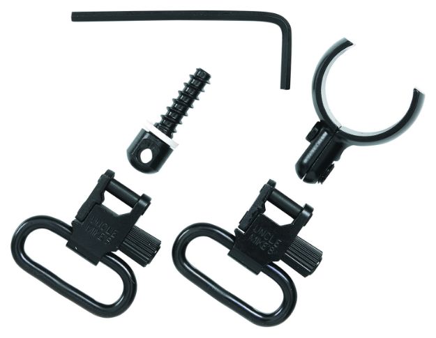 Picture of Uncle Mike's 15972 Magnum Band Swivel Set Blued Steel, 1" Loop Size, Quick Detach 115 SG-4 Style for Some 20 Gauge Shotguns