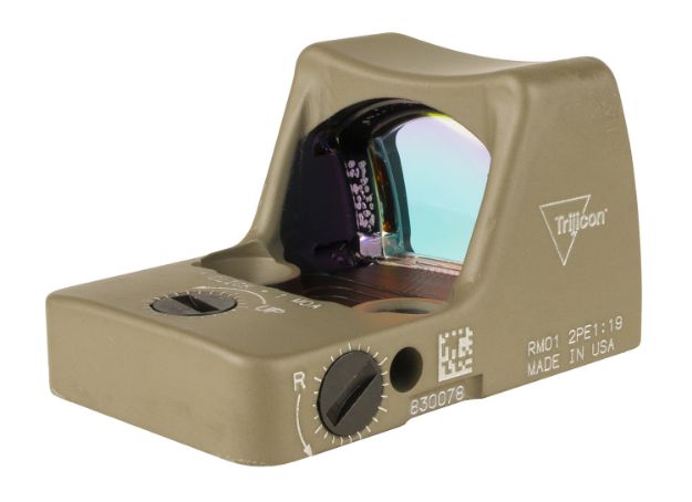 Picture of Trijicon 700624 RMR Type 2 Flat Dark Earth 1 X  0.89" x 0.67" 3.25 MOA Red Dot