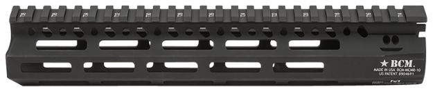 Picture of BCM MCMR10556BLK BCMGunfighter MCMR 10" M-LOK, Free-Floating Style Made of Aluminum with Black Anodized Finish for AR-Platform