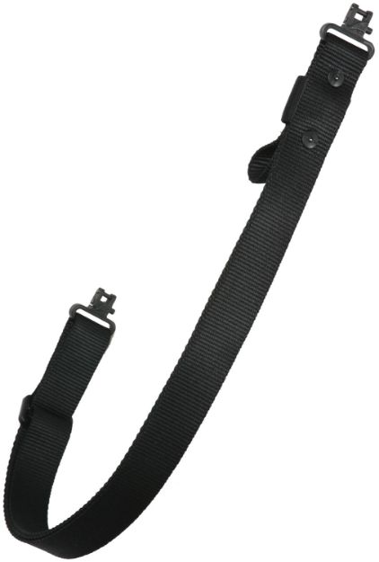 Picture of Outdoor Connection TP13DS Original Super-Sling 2+ 1.25" W x 28"-37" L Adjustable Black Nylon Webbing with Talon QD Swivels for Rifle/Shotgun