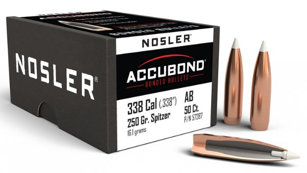 Picture of Nosler 57287 AccuBond  338Cal 250gr Spitzer Point 50/Box