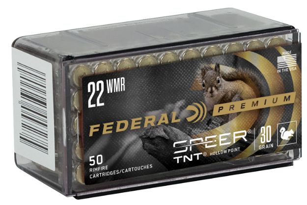 Picture of Federal P765 Premium Varmint & Predator 22WMR 30gr Speer TNT Hollow Point 50 Per Box/60 Case