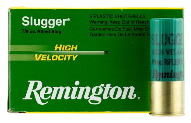 Picture of Remington Ammunition 28604 Slugger High Velocity 12 Gauge 3" 7/8 oz Rifled Slug Shot 5 Per Box/ 50 Cs