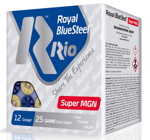 Picture of Rio Ammunition RBSSM40BB BlueSteel Royal 12Gauge 3.50" 1 3/8oz BB Shot 25 Per Box/10 Case